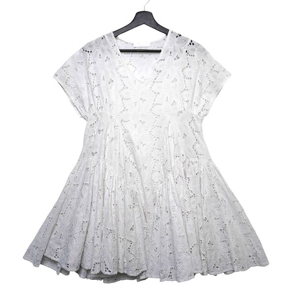 Merlette Ballou Floral 100% Cotton Eyelet Minidress XXS - Picture 1 of 13